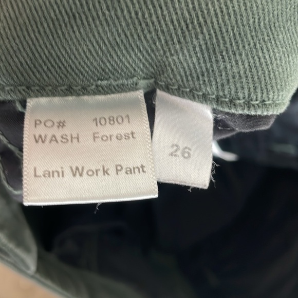 Reformation| Forest Green  | Lani Work Pants - Picture 7 of 8
